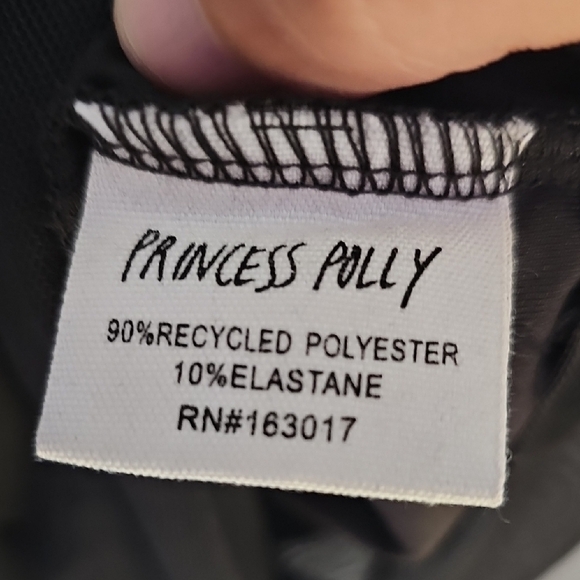 Princess Polly Black Bodycon Mini Dress with Puff Cap Sleeves - Picture 7 of 9